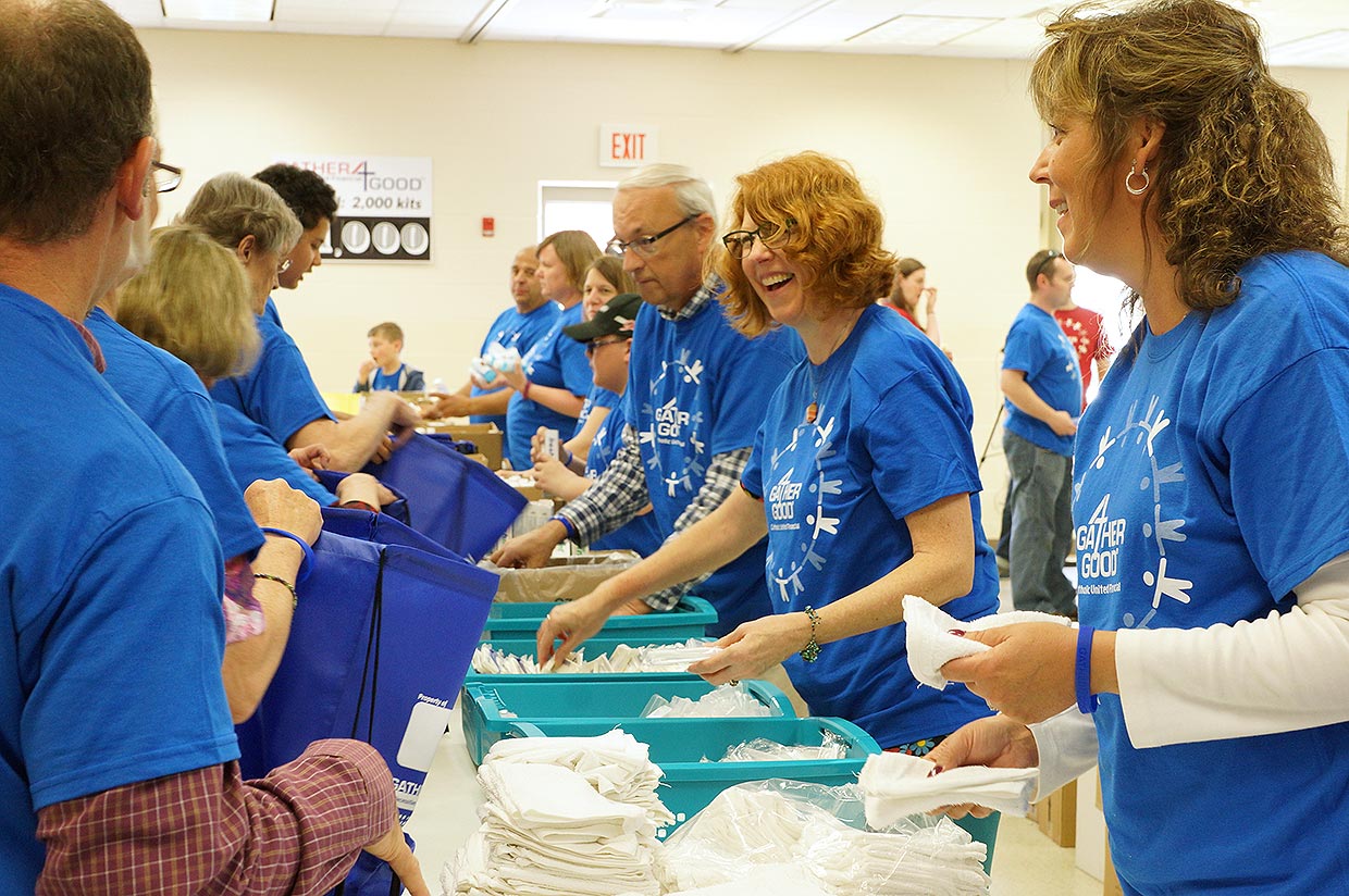 Medford Volunteers at Holy Rosary Parish on May 6th, 2018